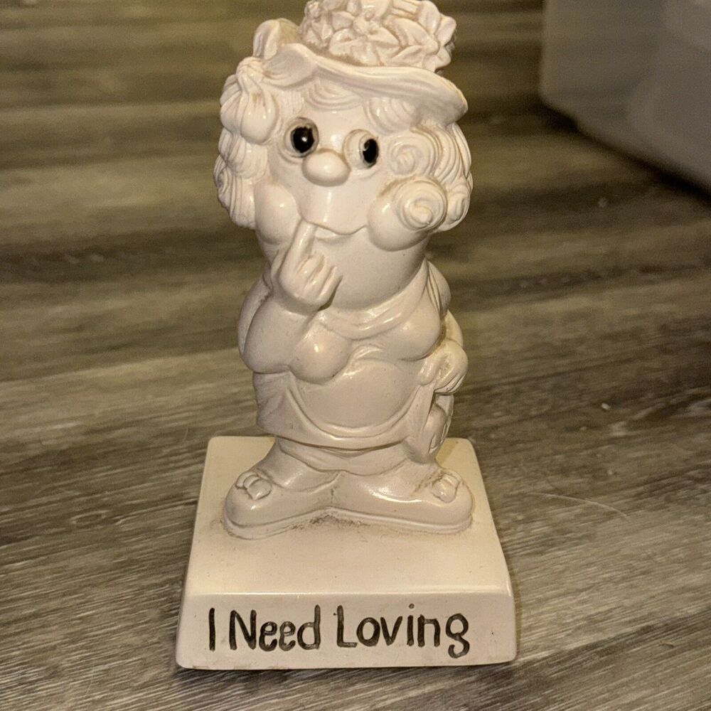 Vintage R & W Berries "I Need Loving"‎ Figurine 1970